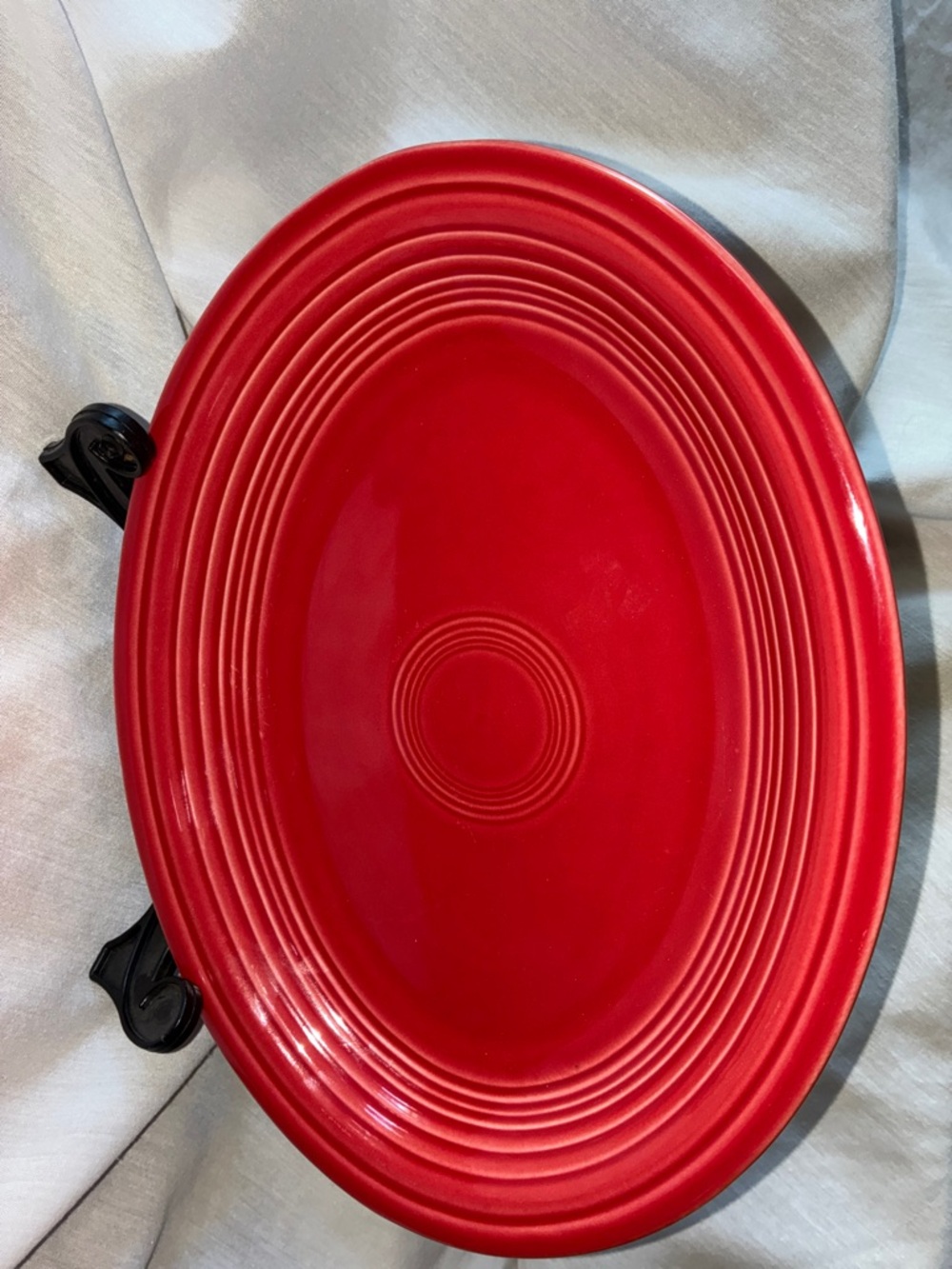 Homer Laughlin Scarlet?Red Oval Serving Platter